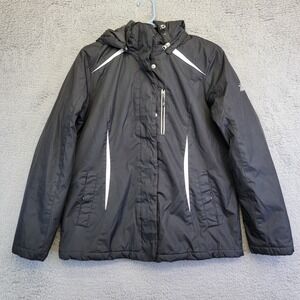 ZeroXposur Jacket‎ Women's Medium Black Full Zip Hooded Waterproof Softshell